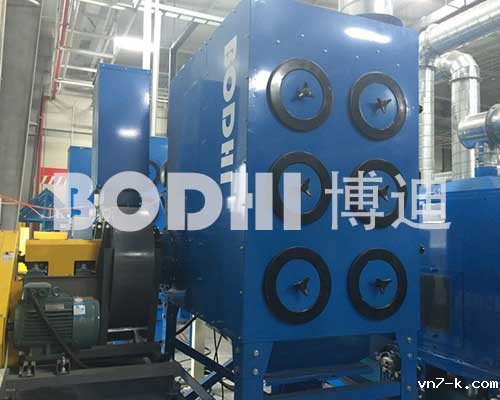 普利司通轮胎钢圈自动打磨线集中除尘工程案例 普利司通轮胎钢圈自动打磨线集中除尘工程案例